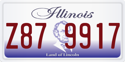 IL license plate Z879917