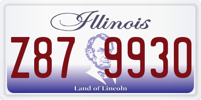 IL license plate Z879930
