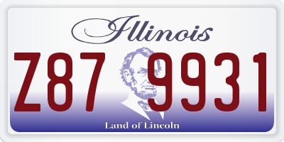 IL license plate Z879931
