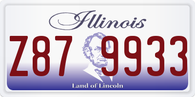 IL license plate Z879933