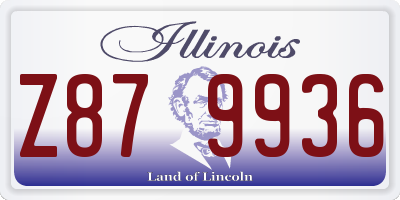 IL license plate Z879936