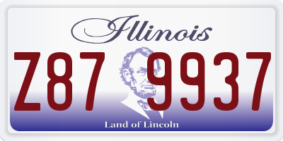 IL license plate Z879937