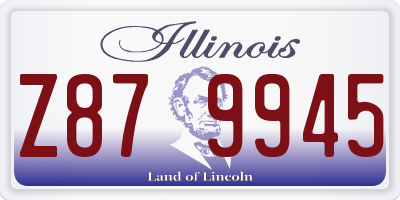 IL license plate Z879945