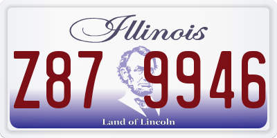 IL license plate Z879946