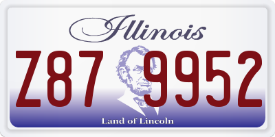 IL license plate Z879952