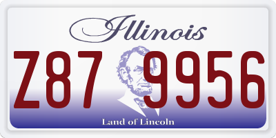 IL license plate Z879956