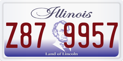 IL license plate Z879957