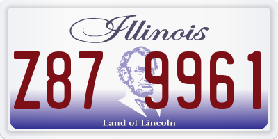 IL license plate Z879961