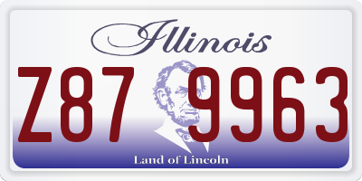 IL license plate Z879963