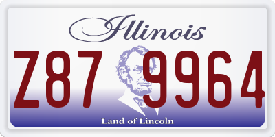 IL license plate Z879964