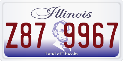 IL license plate Z879967