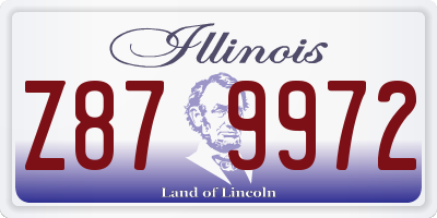 IL license plate Z879972