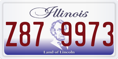 IL license plate Z879973