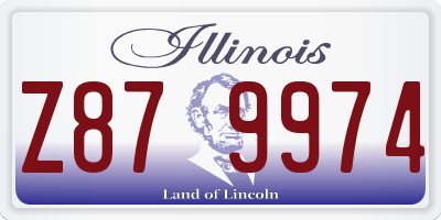 IL license plate Z879974