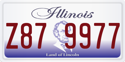 IL license plate Z879977