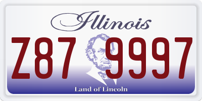 IL license plate Z879997