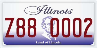 IL license plate Z880002