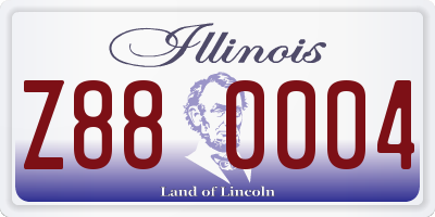 IL license plate Z880004