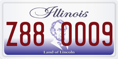 IL license plate Z880009