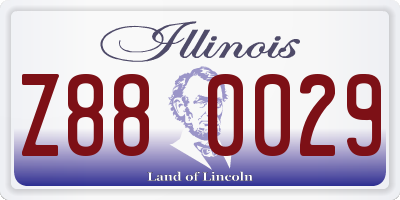 IL license plate Z880029