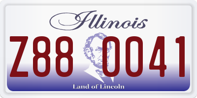 IL license plate Z880041