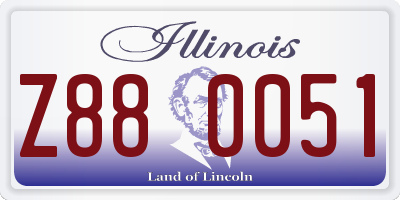 IL license plate Z880051