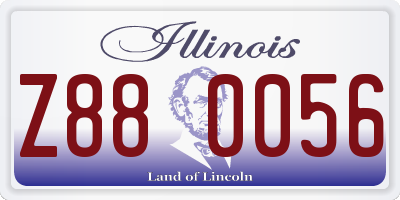IL license plate Z880056