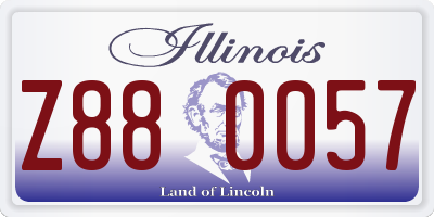 IL license plate Z880057