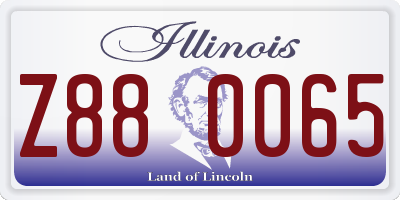 IL license plate Z880065