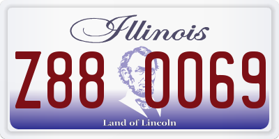 IL license plate Z880069