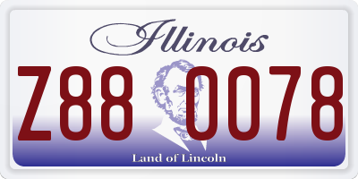 IL license plate Z880078