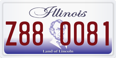 IL license plate Z880081