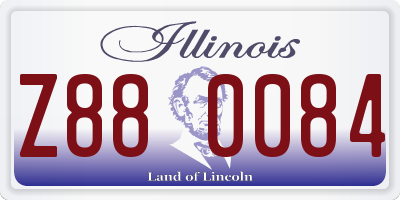 IL license plate Z880084