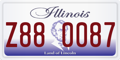 IL license plate Z880087