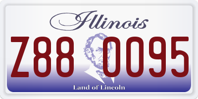 IL license plate Z880095