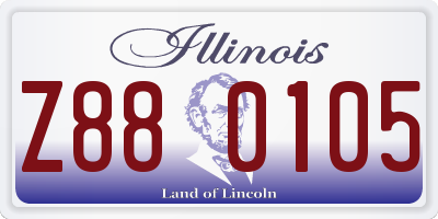 IL license plate Z880105
