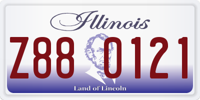 IL license plate Z880121