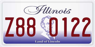 IL license plate Z880122