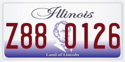 IL license plate Z880126