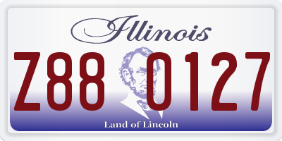 IL license plate Z880127