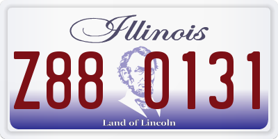 IL license plate Z880131