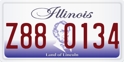IL license plate Z880134