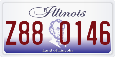 IL license plate Z880146