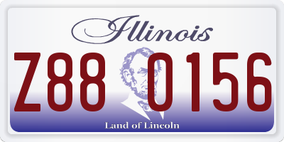 IL license plate Z880156