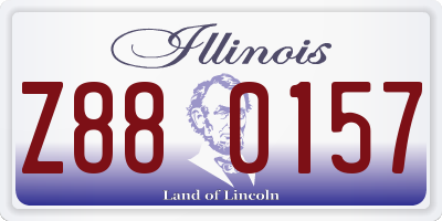 IL license plate Z880157