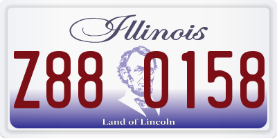 IL license plate Z880158