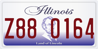 IL license plate Z880164
