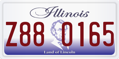 IL license plate Z880165