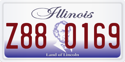 IL license plate Z880169