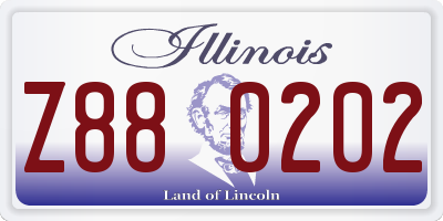 IL license plate Z880202